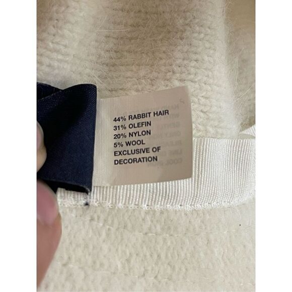 Small Gap Creme hat rabbit hair wool bucket hat very soft - Picture 6 of 6